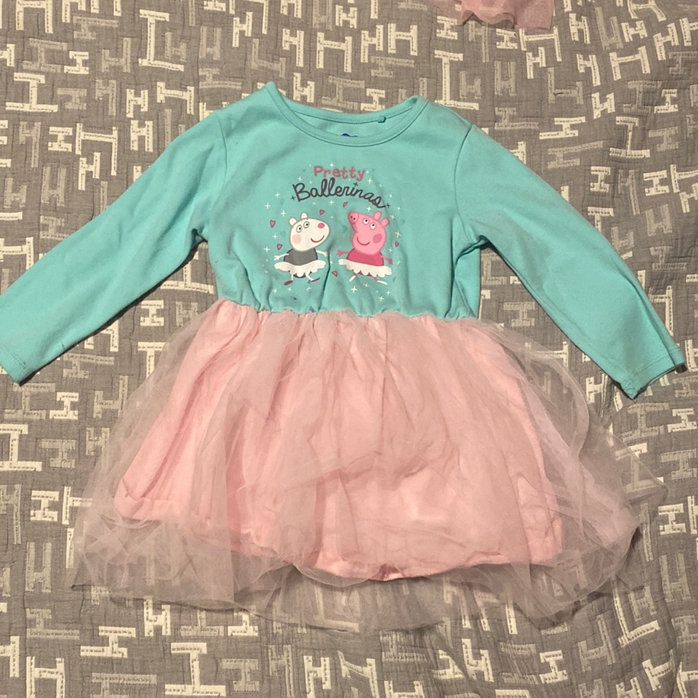 Kids peppa pig shirt dress